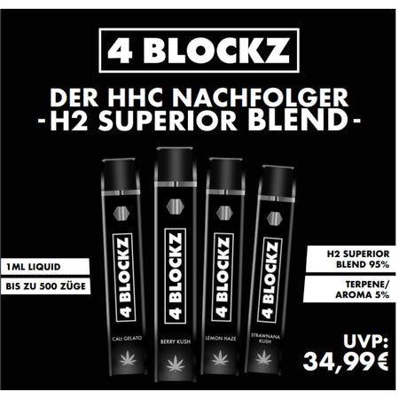 4 BLOCKZ H2 Vape - Strawnana Kush großhandel 2