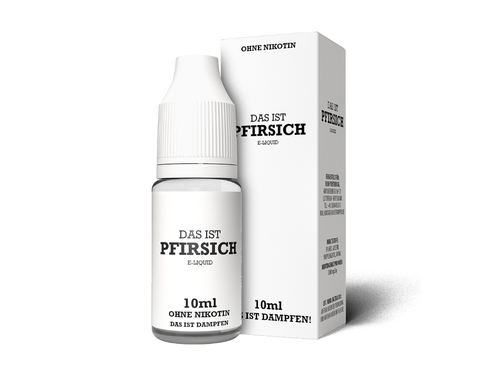 This is vaping - peach e-cigarette liquid