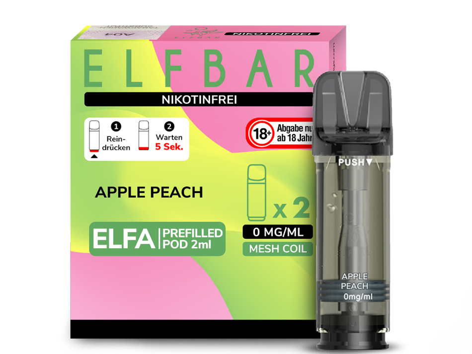 10 x ELFA Pods | Apple Peach *NICOTINE FREE