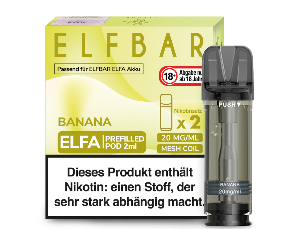 Elf Bar ELFA Pods Banana günstig im Großhandel B2B kaufen