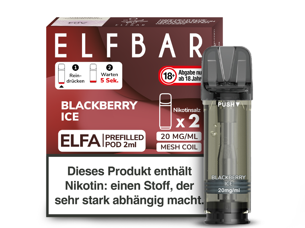 Elf Bar ELFA Blackberry Ice Pods im Großhandel günstig kaufen