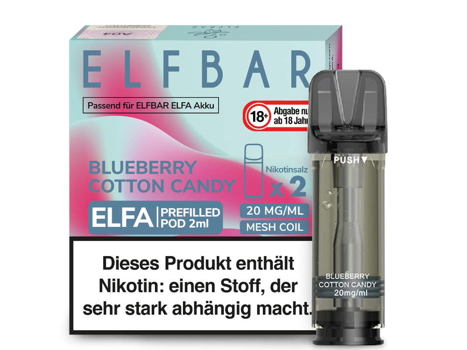 Elf Bar ELFA Pods Blueberry Cotton Candy günstig im Großhandel B2B kaufen