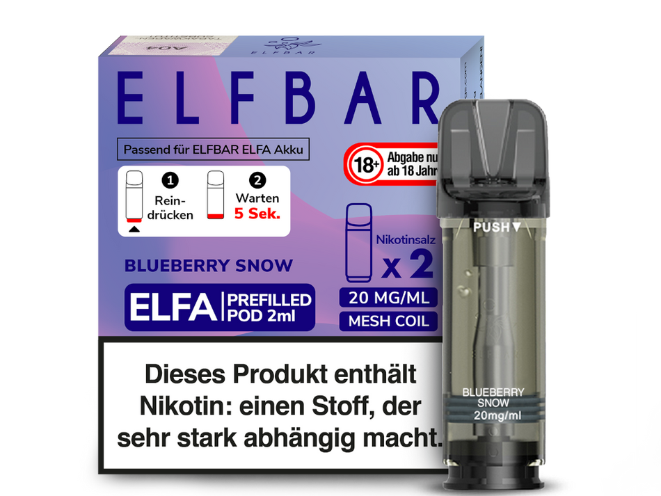 Elf Bar ELFA Prefilled Pods Blueberry Snow im Großhandel günstig kaufen