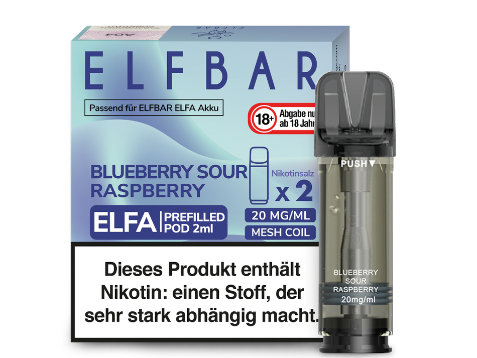 Elf Bar ELFA Pods Blueberry Sour Raspberry günstig im Großhandel B2B kaufen