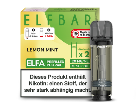 Elf Bar ELFA Lemon Mint Pods im Großhandel günstig kaufen