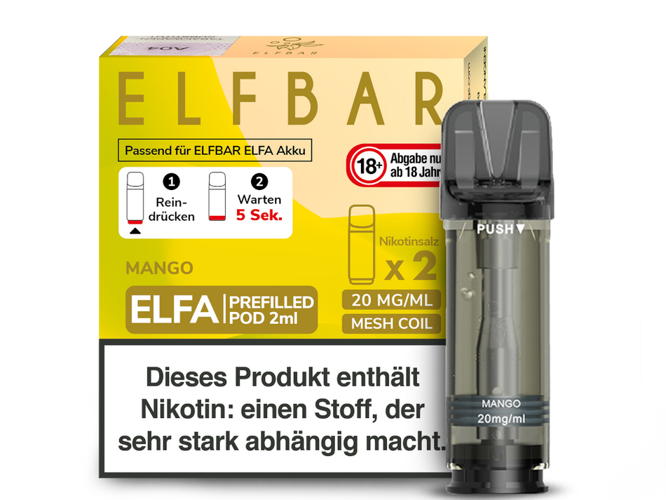 Elf Bar ELFA Mango Pods im Großhandel günstig kaufen