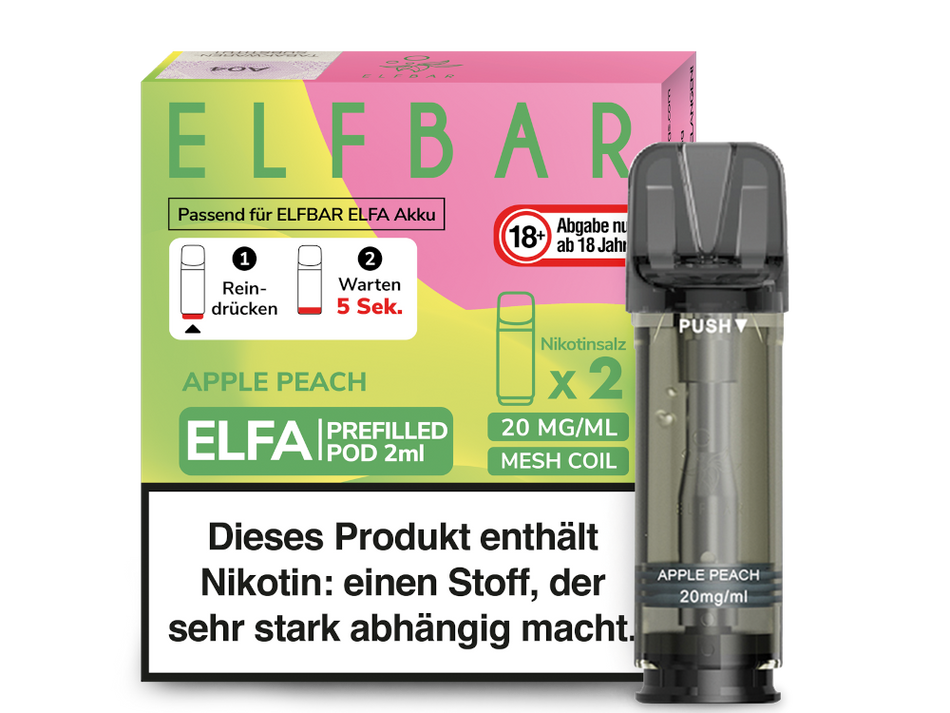 Elf Bar ELFA Apple Peach Pods günstig im Großhandel B2B kaufen