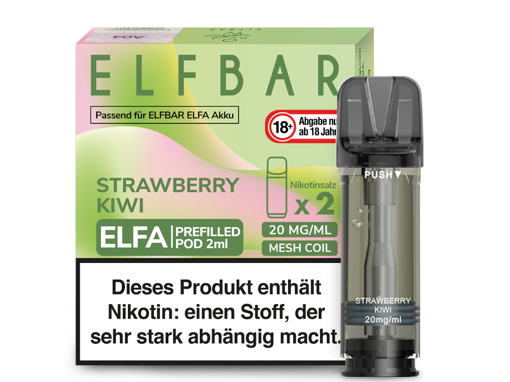 Elf Bar ELFA PodsStrawberry Kiwi günstig im Großhandel B2B kaufen