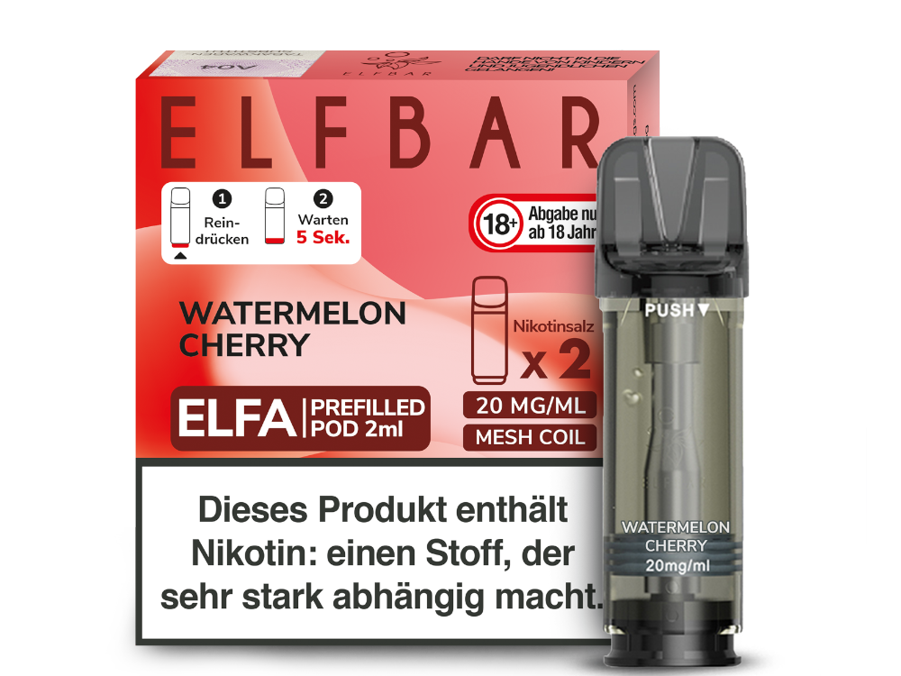 Elf Bar ELFA Watermelon Cherry Pods im Großhandel günstig kaufen