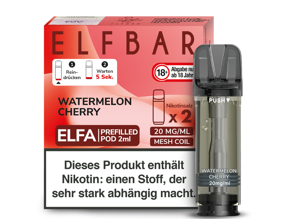 Elf Bar ELFA Watermelon Cherry Pods im Großhandel günstig kaufen