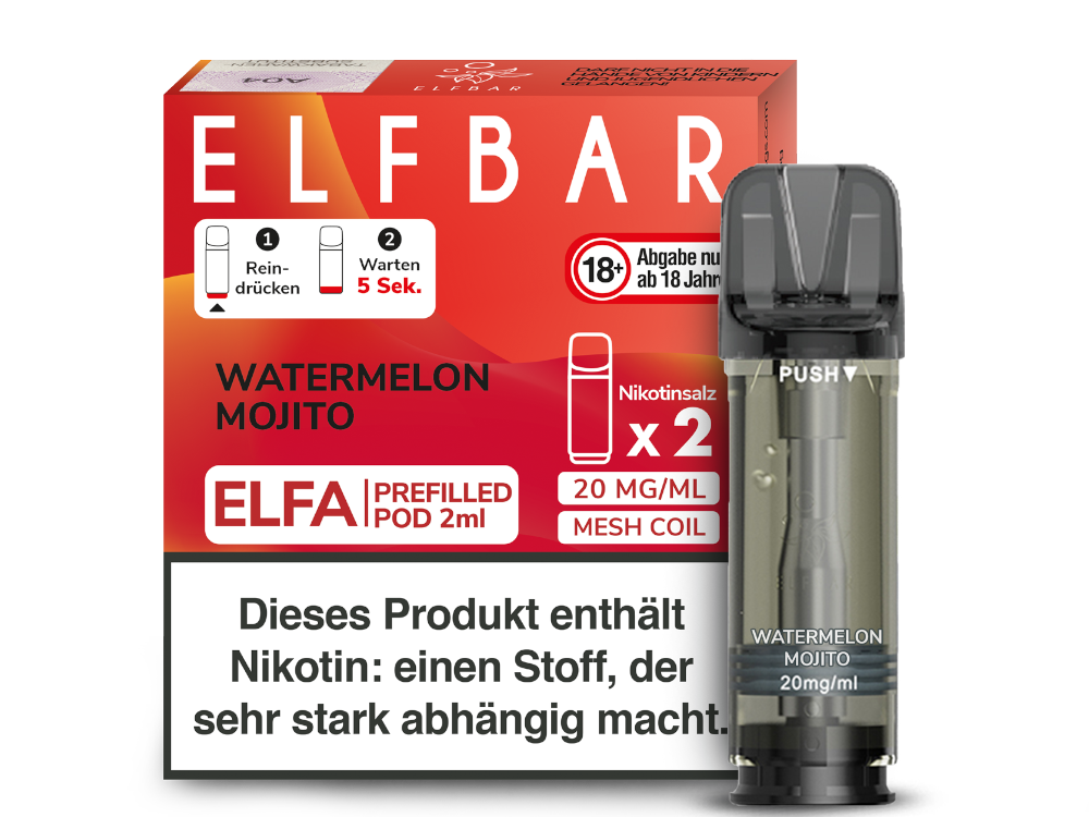 Elf Bar ELFA Watermelon Mojito Pods im Großhandel günstig kaufen