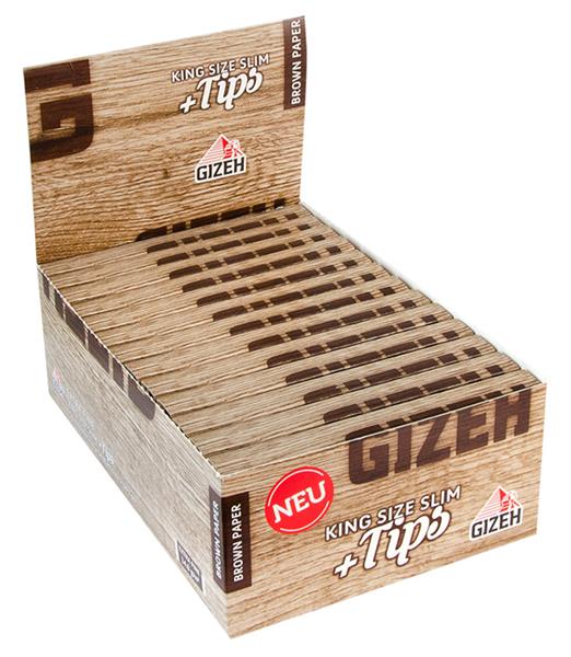 BROWN King Size Slim Papers + Tips von GIZEH im Großhandel B2B günstig kaufen