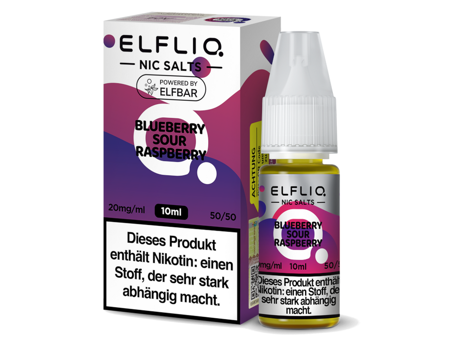 ELFLIQ | Blueberry Sour Raspberry | Nicotine Salt Liquid | 10ml