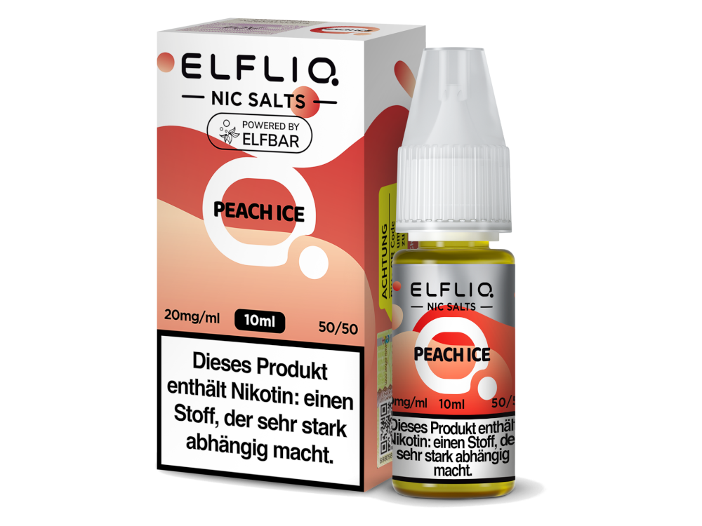 ELFLIQ | Peach Ice | Nicotine Salt Liquid | 10ml