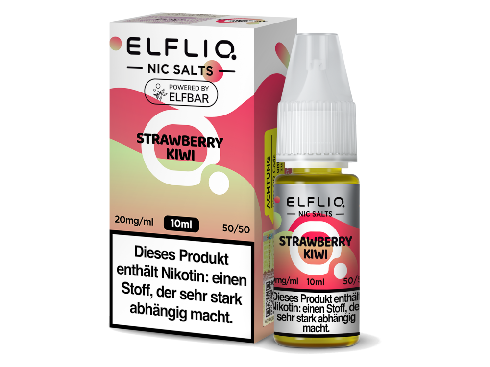 ELFLIQ | Strawberry Kiwi | Nicotine Salt Liquid | 10ml