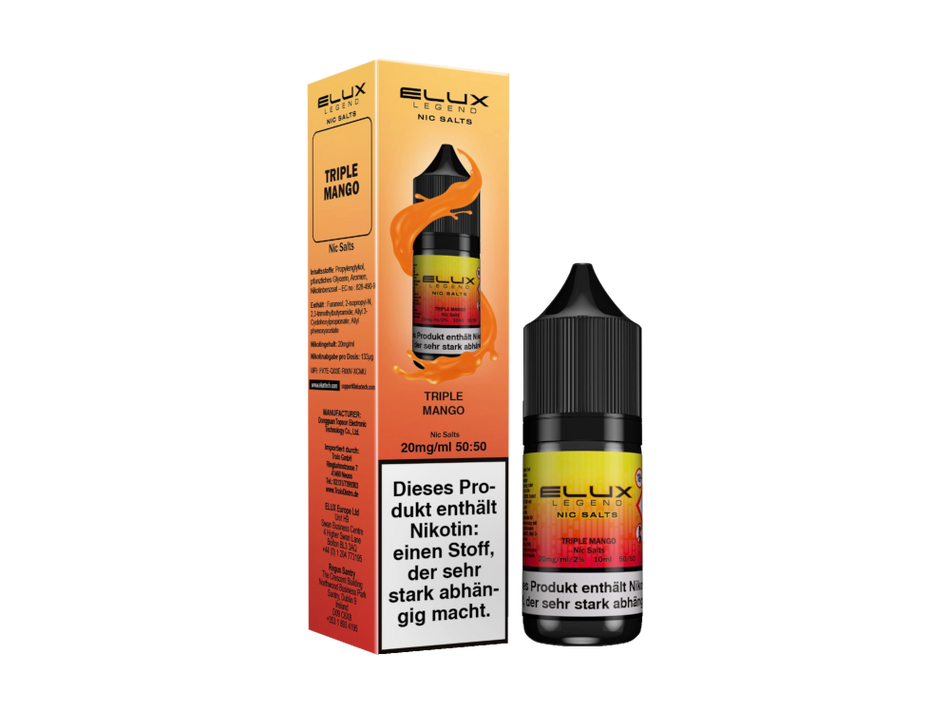 Elux - Nicotine Salt Liquid - Triple Mango