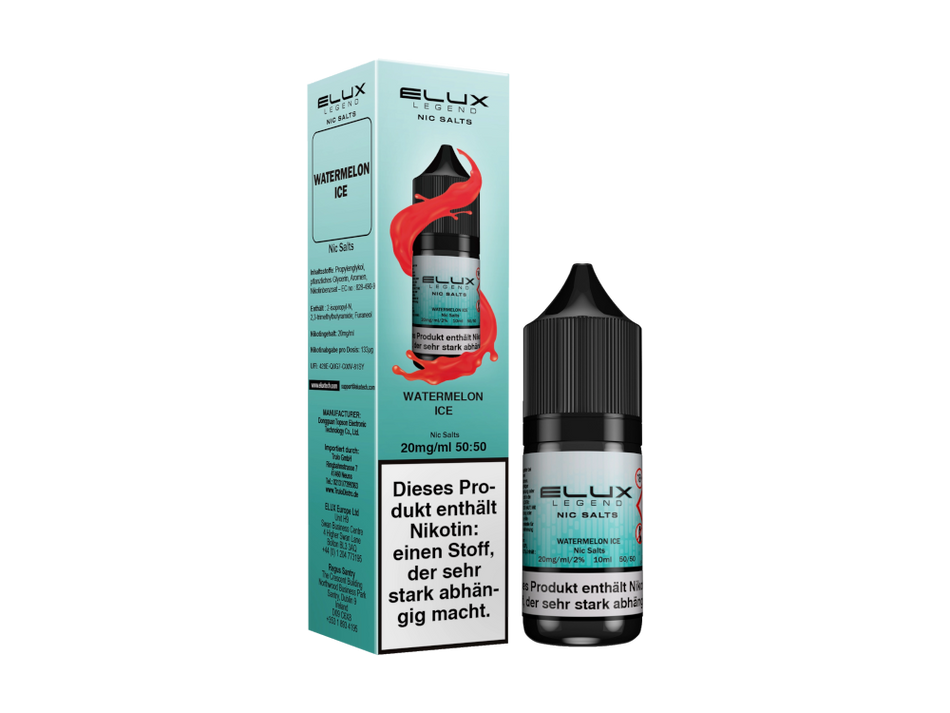 Elux - Nicotine Salt Liquid - Watermelon Ice