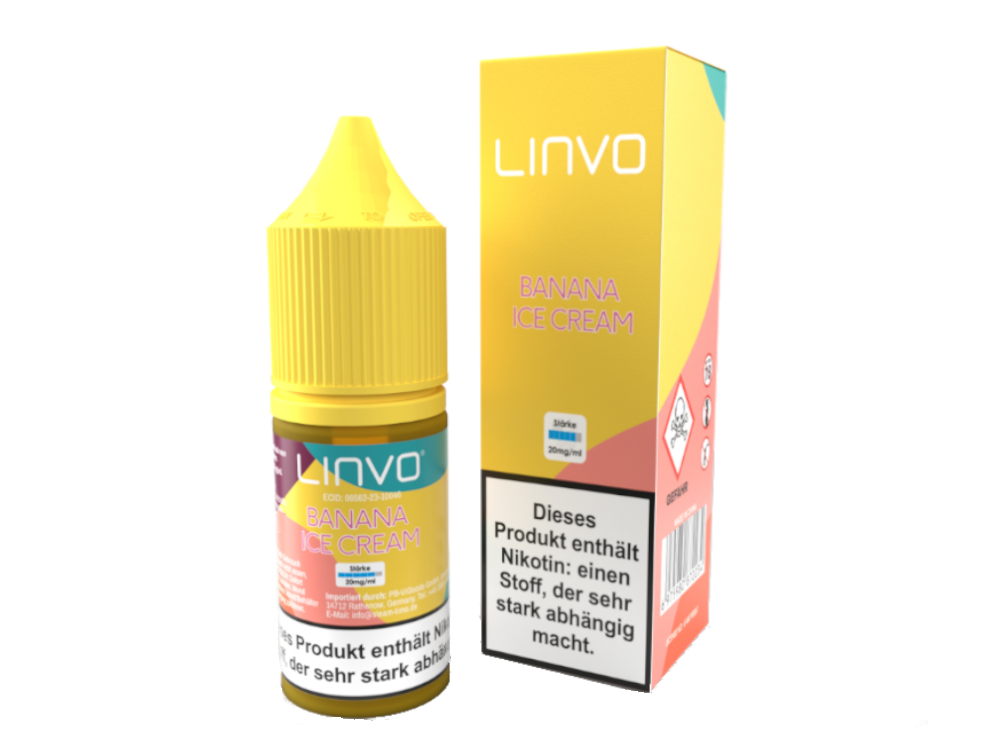 Linvo - Banana Ice Cream - Nikotinsalz Liquid