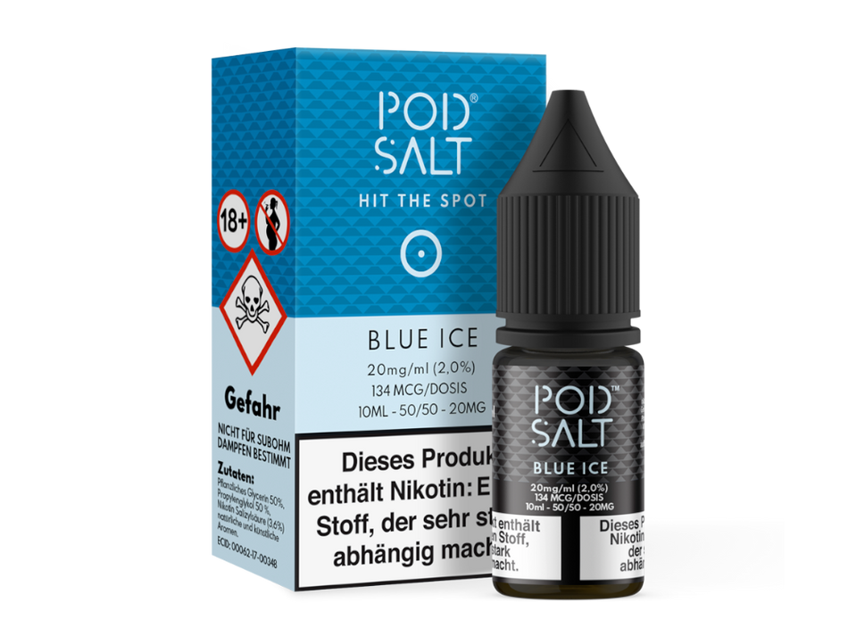 Pod Salt - Blue Ice - Nicotine Salt Liquid