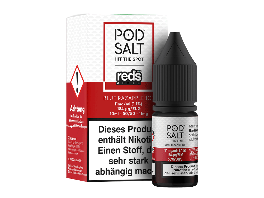 Pod Salt Fusion - Blue Razapple Ice - Nicotine Salt Liquid