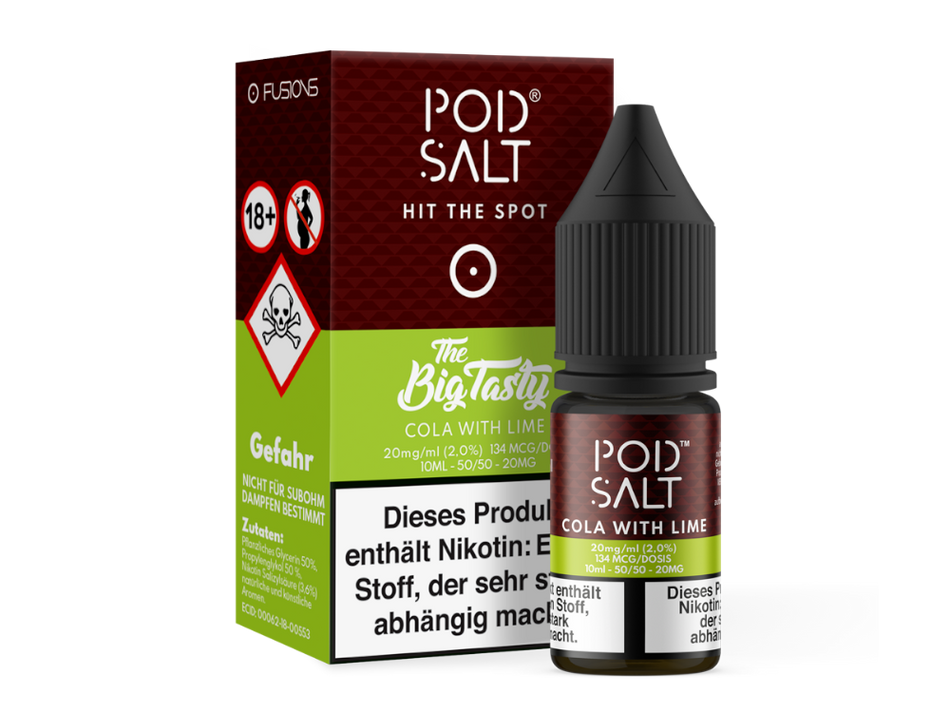 Pod Salt Fusion - Cola with Lime - Nicotine Salt Liquid