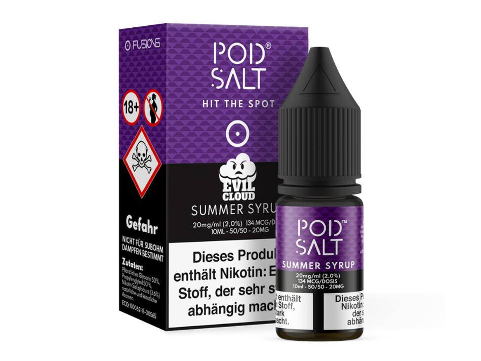 Pod Salt Fusion - Summer Syrup - Nicotine Salt Liquid