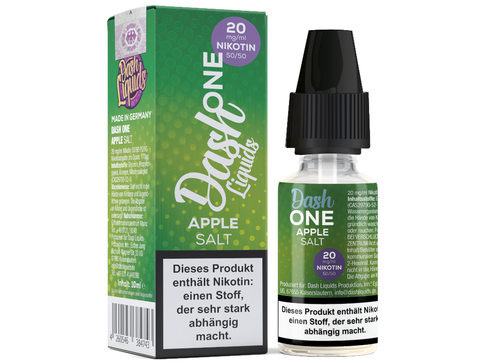 Dash Liquids - One - Apple - Nicotine Salt Liquid