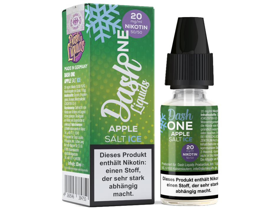 Dash Liquids - One - Apple Ice - Nikotinsalz Liquid