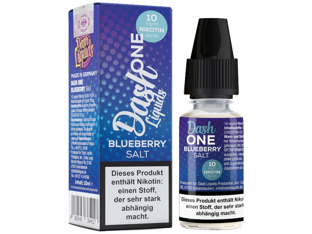 Dash Liquids - One - Blueberry - Nicotine Salt Liquid