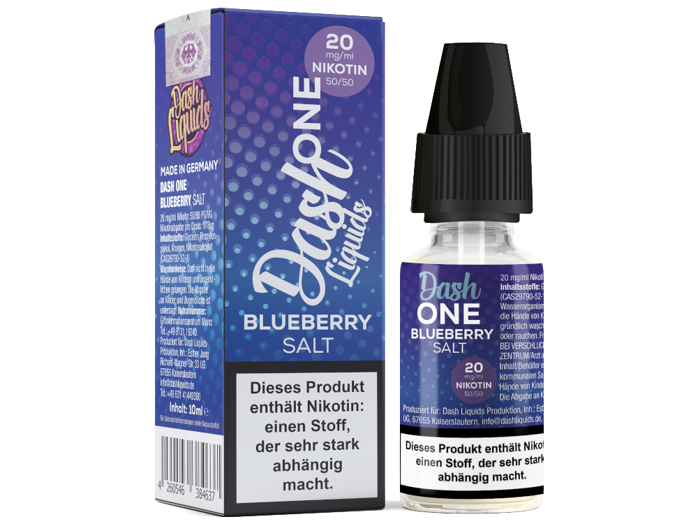 Dash Liquids - One - Blueberry - Nicotine Salt Liquid