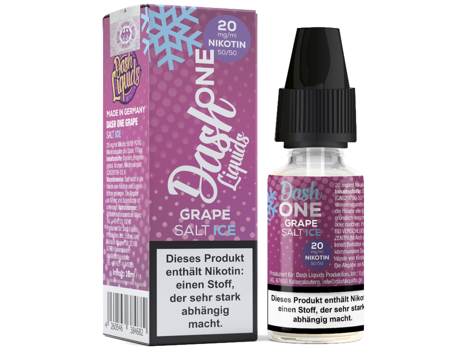 Dash Liquids - One - Grape Ice - Nikotinsalz Liquid