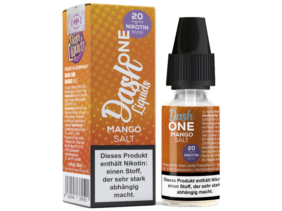 Dash Liquids - One - Mango - Nicotine Salt Liquid