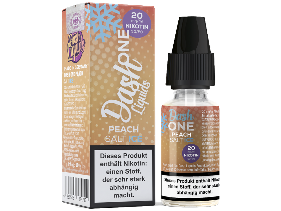 Dash Liquids - One - Peach Ice - Nicotine Salt Liquid