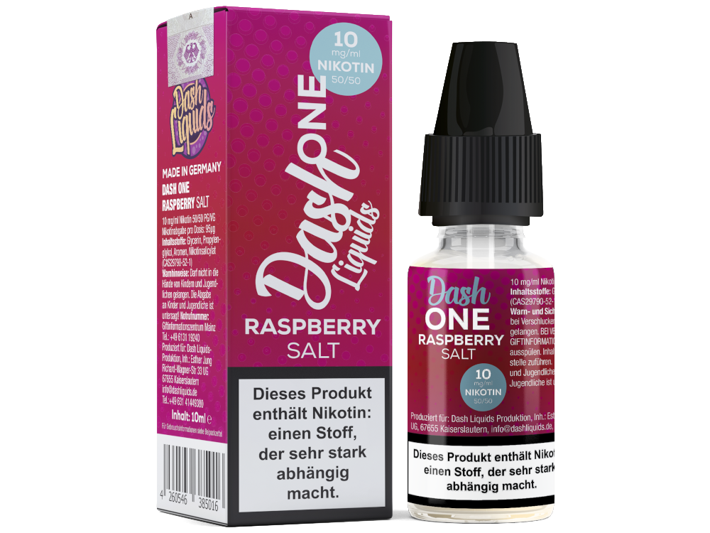 Dash Liquids - One - Raspberry - Nicotine Salt Liquid