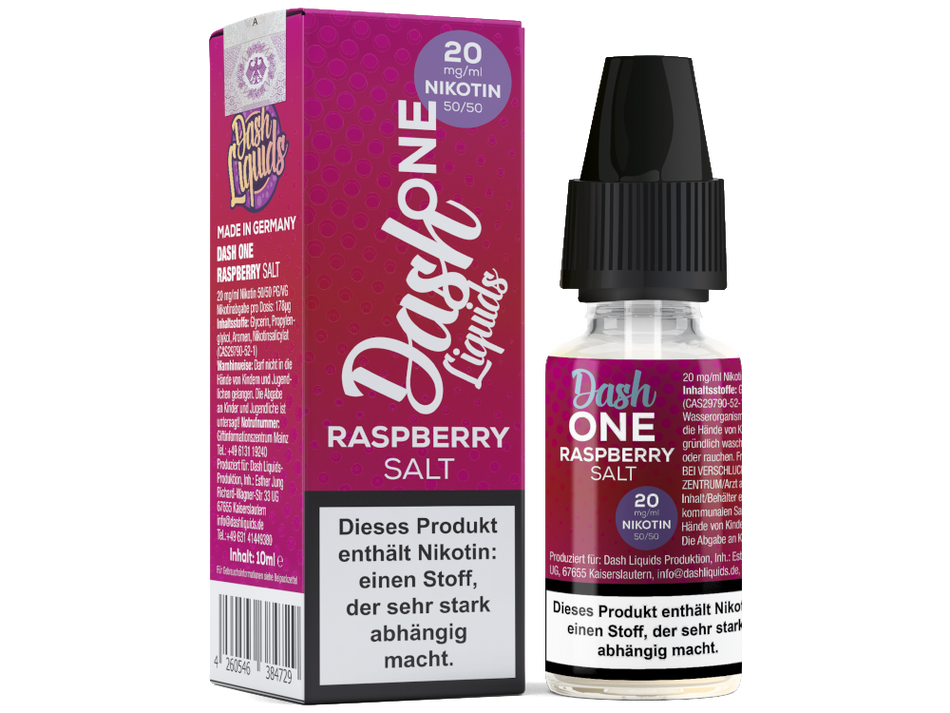 Dash Liquids - One - Raspberry - Nikotinsalz Liquid