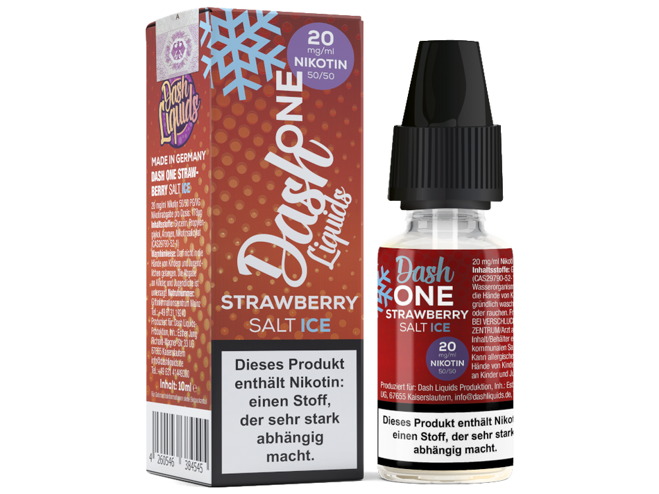 Dash Liquids - One - Strawberry Ice - Nicotine Salt Liquid