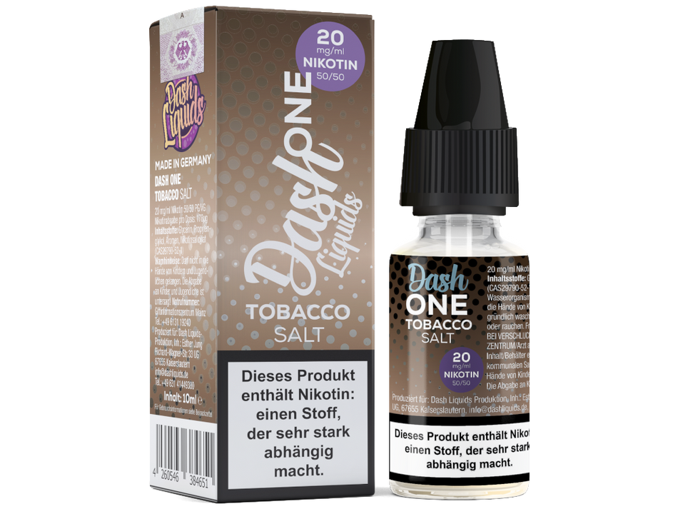 Dash Liquids - One - Tobacco - Nikotinsalz Liquid