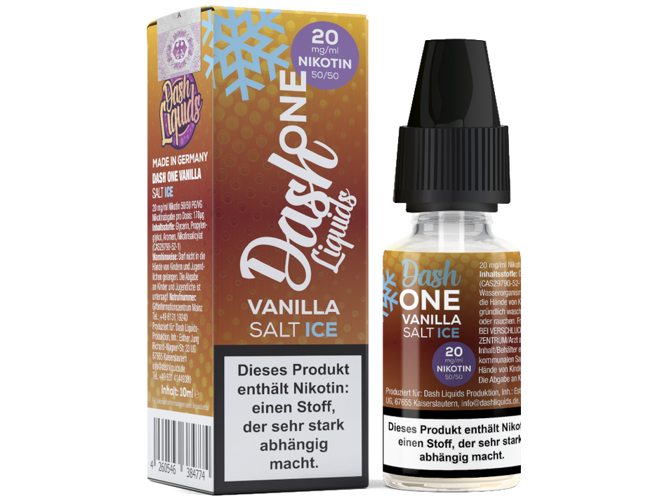 Dash Liquids - One - Vanilla Ice - Nicotine Salt Liquid