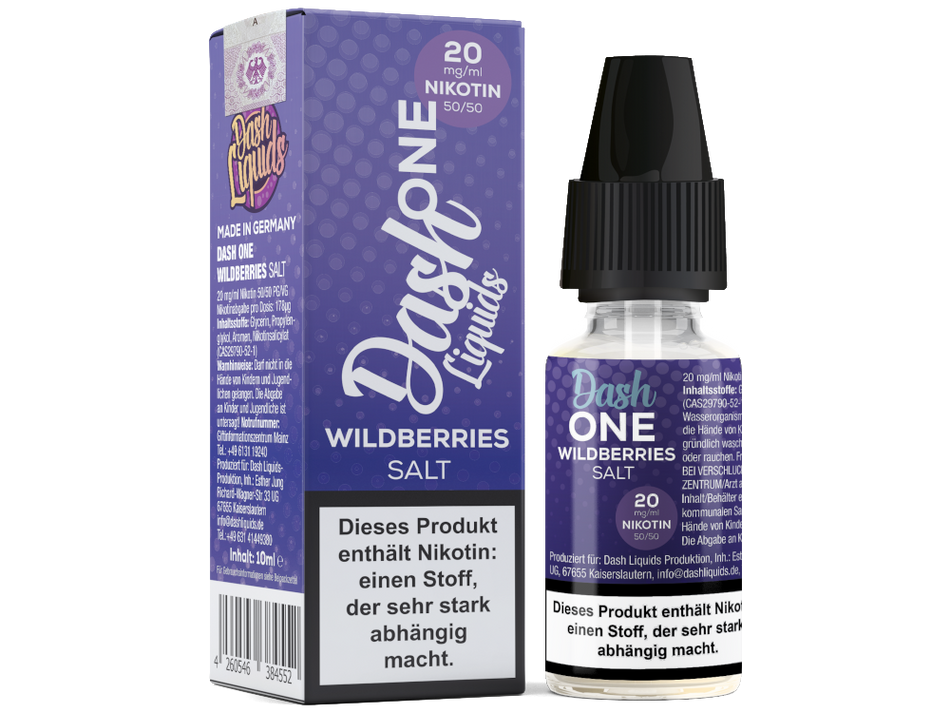 Dash Liquids - One - Wildberries - Nicotine Salt Liquid