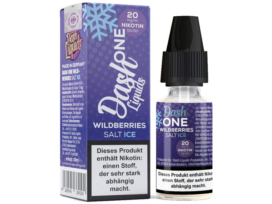 Dash Liquids - One - Wildberries Ice - Nicotine Salt Liquid