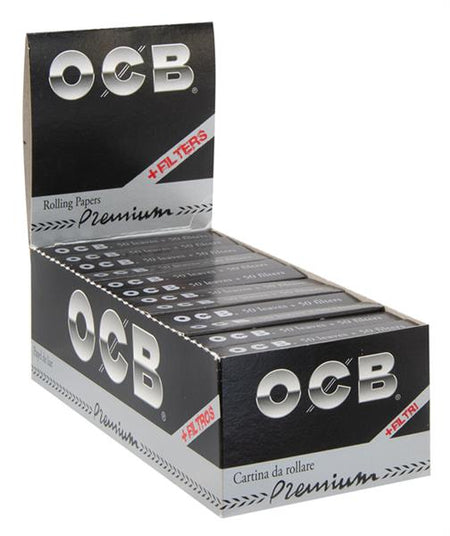 Schwarz Premium Single Wide Papers + Tips OCB Großhandel B2B