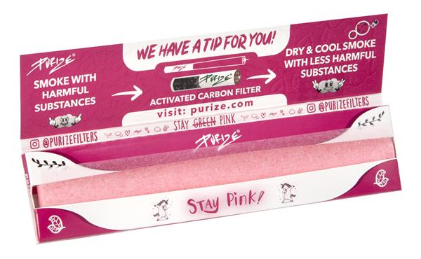 PINK King Size Slim Papers | 50er Box | PURIZE®