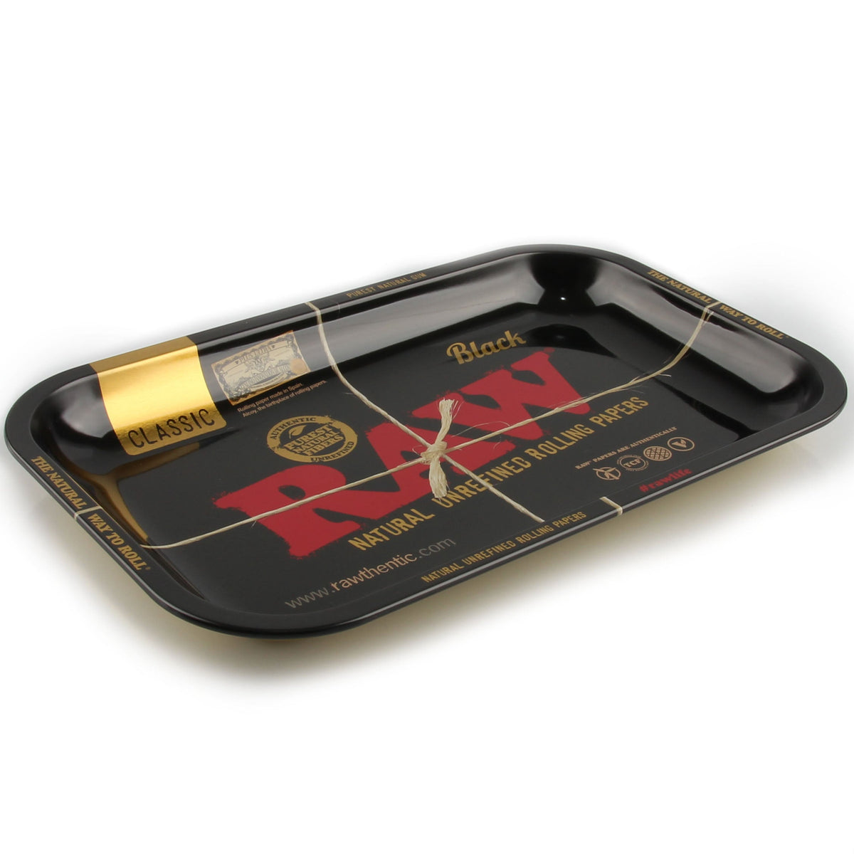 Rolling Tray Drehunterlage Dreh-Tablett Mischeschale RAW RAWlife Classic Black