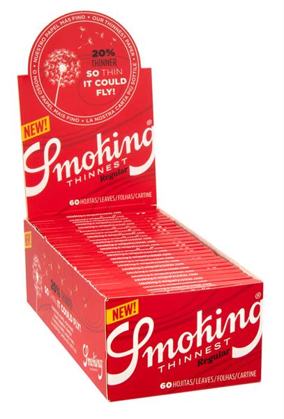 Red THINNEST Regular Papers von Smoking im Großhandel B2B günstig kaufen