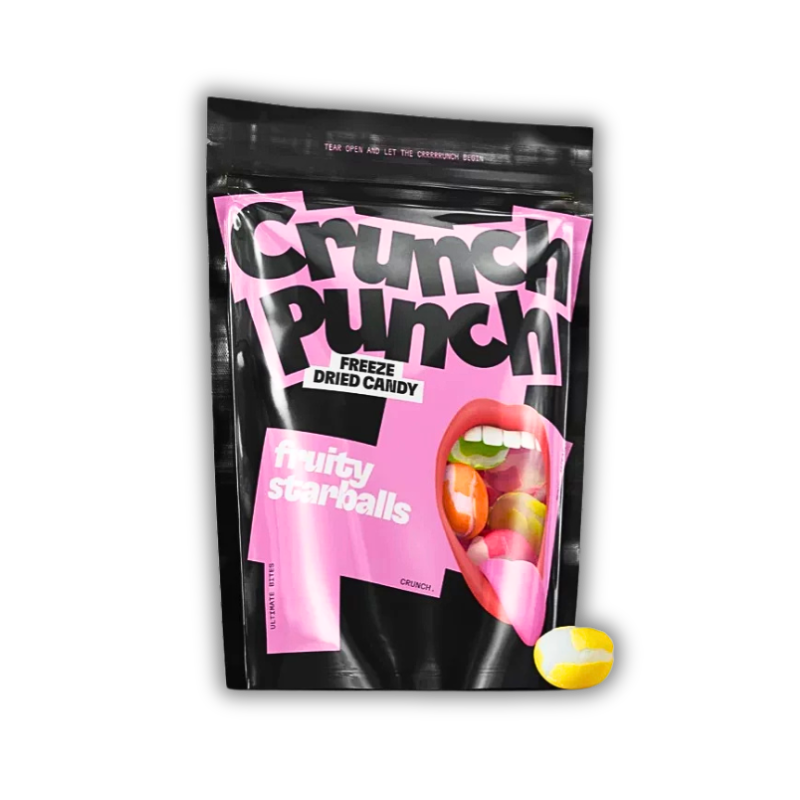 Crunch Punch Freeze Dried Candy Fruity Starballs 50g | VE = 15 STK