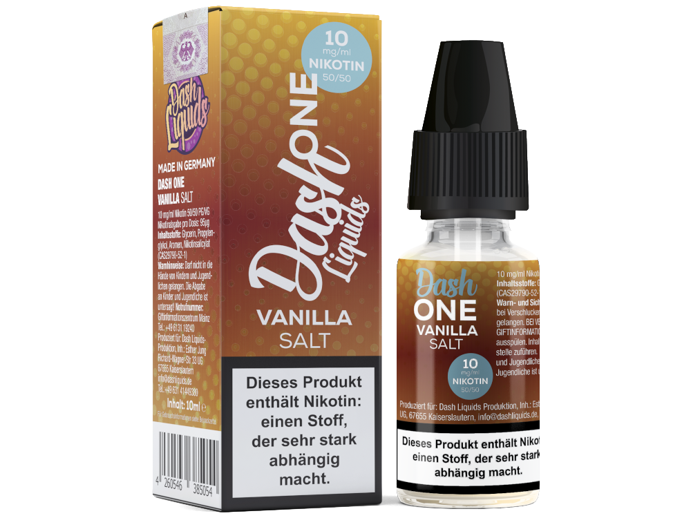 Dash Liquids - One - Vanilla - Nicotine Salt Liquid