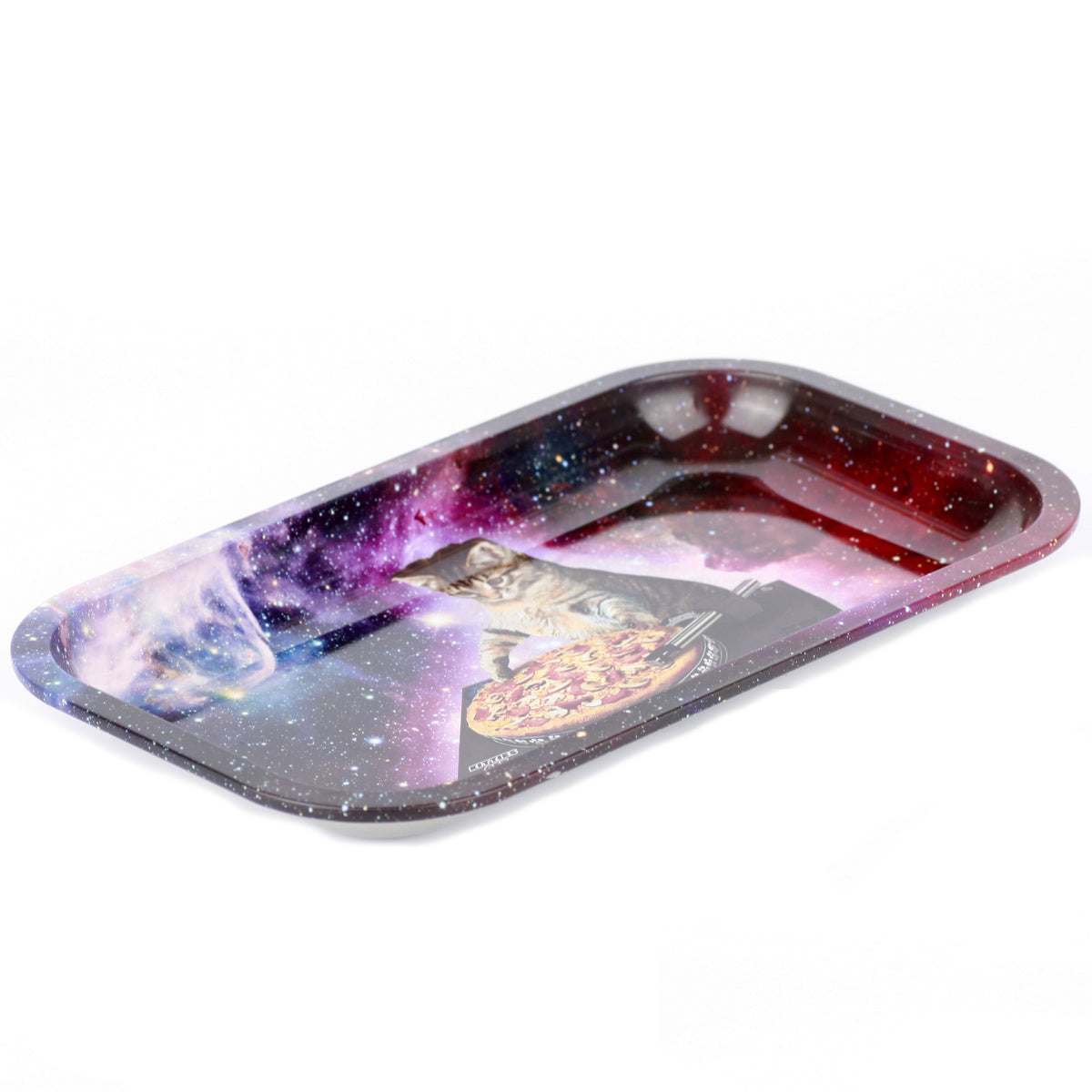 DJ Pizza Pult Cat Katze Rolling Tray Dreh Tablett Drehunterlage 4