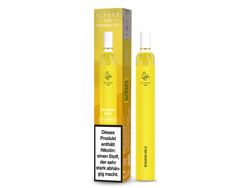 Elf Bar T600 - Banana Milk (Bananenmilch) - E-Shisha - 20mg - 600 Züge