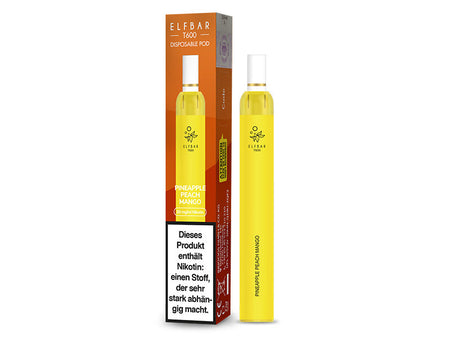 Elf Bar T600 - Pineapple Peach Mango (Ananas,Pfirsich, Mango) - E-Shisha - 20mg - 600 Züge