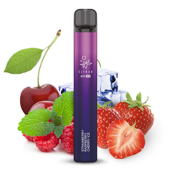 Elfbar 600 V2 Strawberry Raspberry Cherry Ice Vapes im Großhandel ...